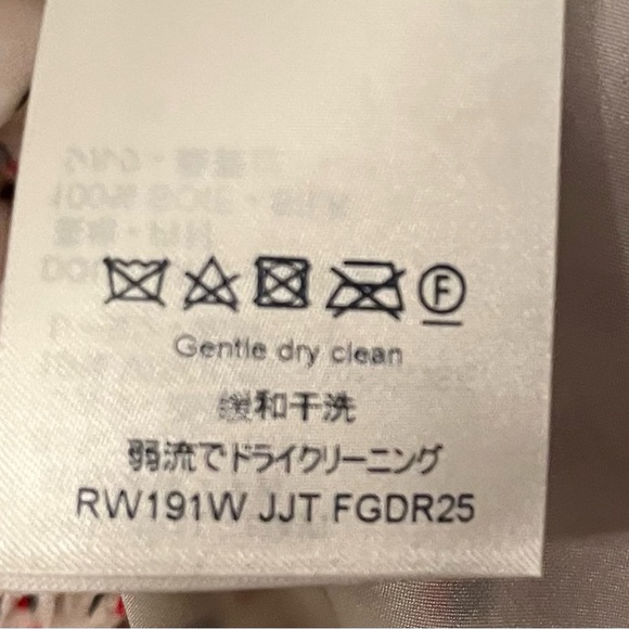 Sold — Louis Vuitton 2019 Silk Chiffon Wrap Dress Ivory Red Black Dot FR38 6 - Picture 10 of 14